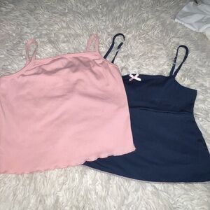 Nordstrom lot Edikted Alice cami  BP pink ruffle edge crop XS-S NWOT